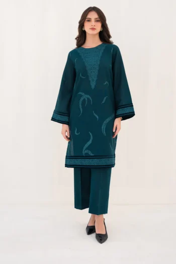 JAZMIN 2PC DHANAK HEAVY EMBROIDERED WITH HEAVY EMBROIDERED SLEEVES GC-3121