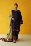 COCO BY ZARA SHAHJAHAN 3PC DHANAK EMBROIDERED SHIRT WITH EMBROIDERED SHAWL GC-3181