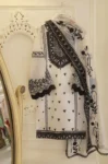 AGHA NOOR 3PC LAWN HEAVY EMBROIDERED SHIRT WITH EMBROIDERED BAMBER CHIFFON DUPATTA GC-3524