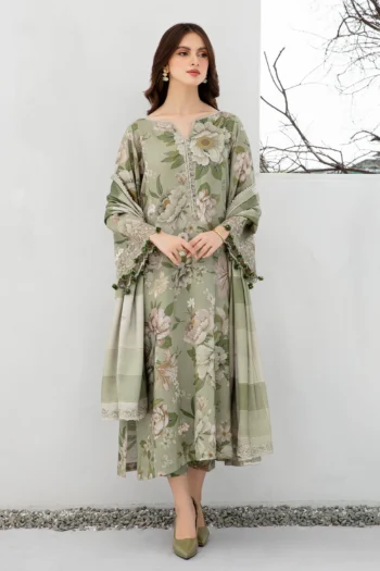 JAZMIN 3PC LAWN PRINTED SHIRT WITH CHIFFON PRINTED DUAPTTA AND PRINT TROUSER GC-2510