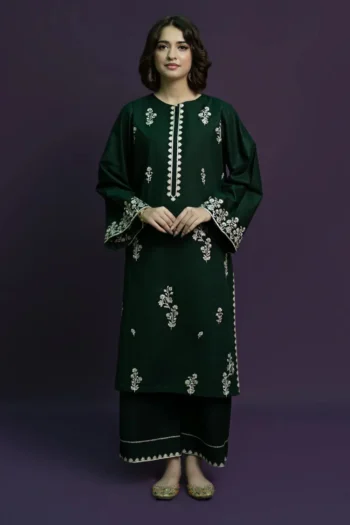 URGE 2PC DHANAK EMBROIDERED SHIRT WITH DHANAK EMBROIDERED TROUSER GC-3369
