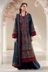 ASIM JOFA 3PC DHANAK EMBROIDERED SHIRT WITH DHANAK EMBROIDERED SHAWL AND TROUSER GC-4191